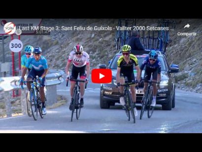 Volta a Catalunya 2019: Vídeo del último kilómetro de la etapa 3