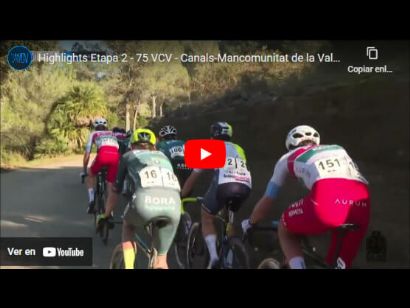 Vídeo resumen de la 2ª etapa de la Volta a la Comunitat Valenciana 2024
