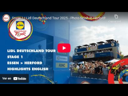 Vídeo resumen de la 1ª etapa de la Vuelta a Alemania 2025