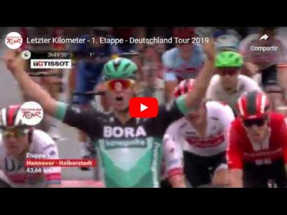Vuelta a Alemania: Vídeo del último kilómetro de la etapa 1. Gana Pascal Ackermann