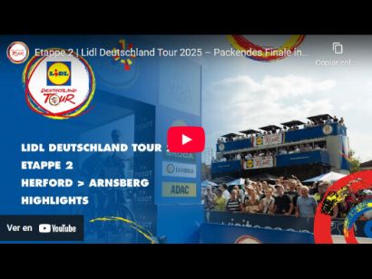 Vídeo resumen de la 2ª etapa de la Vuelta a Alemania 2025