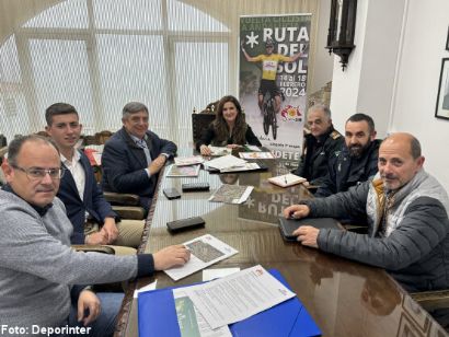 Alcaudete, llegada de la segunda etapa de la Vuelta a Andalucía