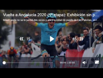 Vuelta a Andalucía 2020: Vídeo del último kilómetro de la etapa 1