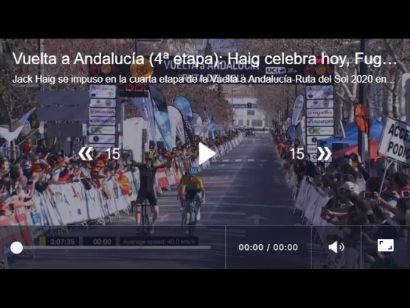 Vuelta a Andalucía 2020: Vídeo del último kilómetro de la etapa 4