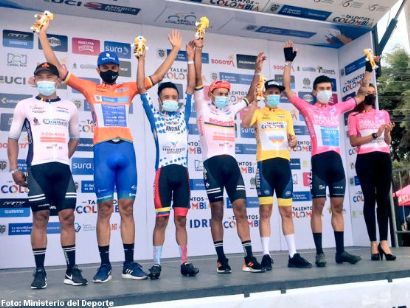 Vuelta a Colombia: Luis Carlos Chia gana la segunda etapa, Bryan Gómez nuevo líder