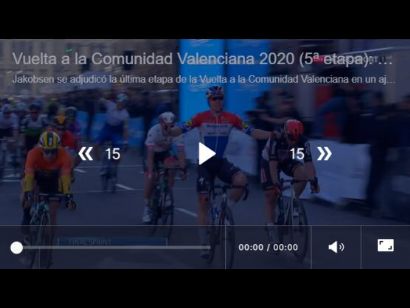 Vuelta Comunidad Valenciana 2020: Vídeo del último kilómetro de la etapa 5