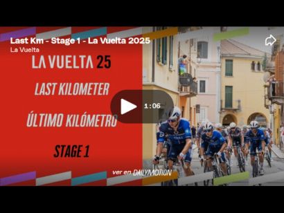 Vídeo del último kilómetro de la 1ª etapa de la Vuelta a España 2025