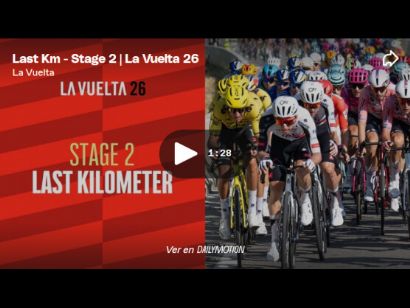 V�deo del �ltimo kil�metro de la 2� etapa de la Vuelta a Espa�a 2026