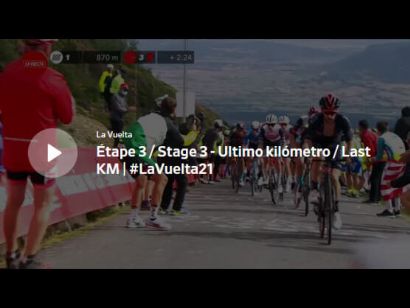 Vuelta a España 2021: Vídeo del último kilómetro de la etapa 3