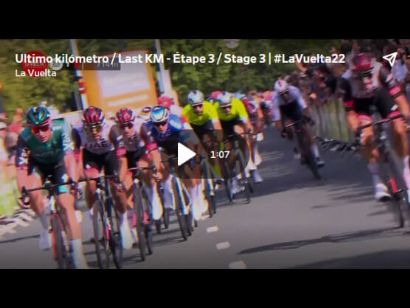 Vuelta a España 2022: Vídeo del último kilómetro de la etapa 3. Repite Sam Bennett