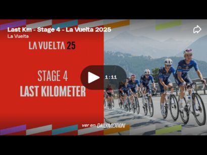 Vídeo del último kilómetro de la 4ª etapa de la Vuelta a España 2025