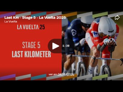 Vídeo del último kilómetro de la 5ª etapa de la Vuelta a España 2025