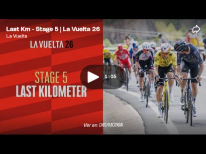 V�deo del �ltimo kil�metro de la 5� etapa de la Vuelta a Espa�a 2026