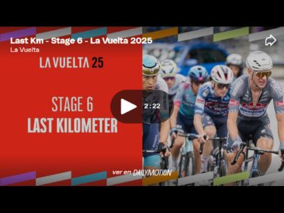 Vídeo del último kilómetro de la 6ª etapa de la Vuelta a España 2025