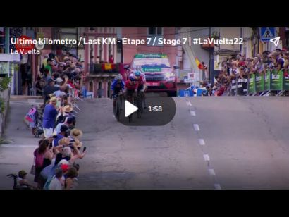Vuelta a España 2022: Vídeo del último kilómetro de la etapa 7. Gana Jesús Herrada