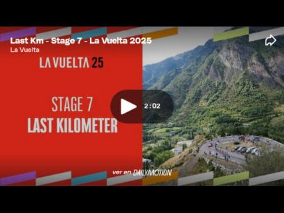Vídeo del último kilómetro de la 7ª etapa de la Vuelta a España. ¡Victoria de Juan Ayuso!