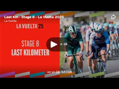 Vídeo del último kilómetro de la 8ª etapa de la Vuelta a España. ¡Segunda de Philipsen!