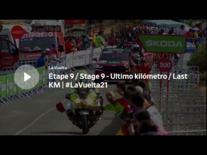 Vuelta a España 2021: Vídeo del último kilómetro de la etapa 9