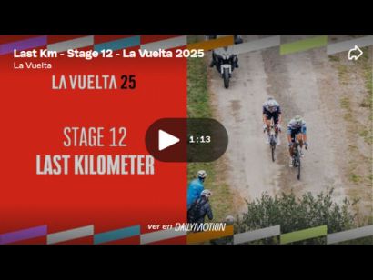 Vídeo del último kilómetro de la 12ª etapa de la Vuelta a España. ¡Segunda de Juan Ayuso!