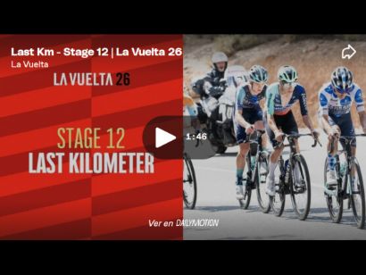 V�deo del �ltimo kil�metro de la 12� etapa de la Vuelta a Espa�a. En solitario Jakob Omrzel