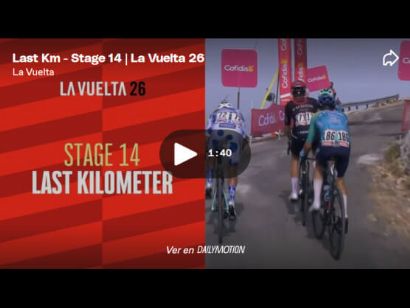 V�deo del �ltimo kil�metro de la 14� etapa de la Vuelta a Espa�a. Brenner vs. Buitrago