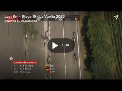 Vuelta a España 2023: Vídeo del último kilómetro de la 15ª etapa
