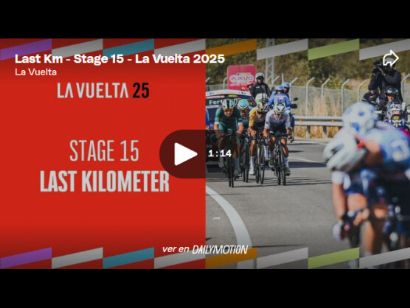 Vdeo del ltimo kilmetro de la 15 etapa de la Vuelta a Espaa 2025. Gana Pedersen!