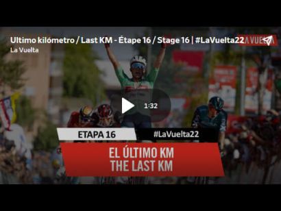 Vuelta a España 2022: Vídeo del último kilómetro de la etapa 16. Gana Pedersen