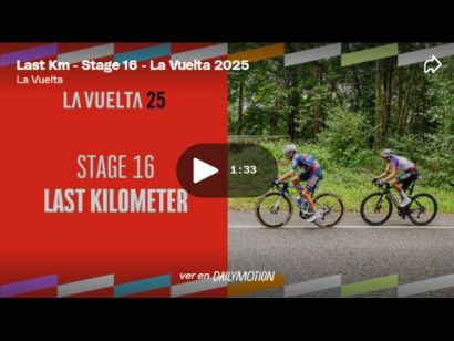 Vdeo del ltimo kilmetro de la 16 etapa de la Vuelta a Espaa Bernal puede con Landa!