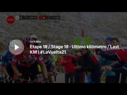 Vuelta a España 2021: Vídeo del último kilómetro de la etapa 18