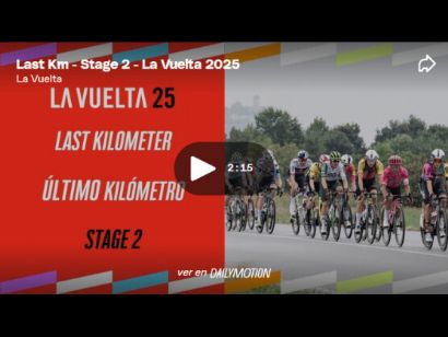 Vídeo del último kilómetro de la 2ª etapa de la Vuelta a España 2025