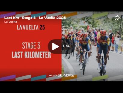 Vídeo del último kilómetro de la 3ª etapa de la Vuelta a España 2025