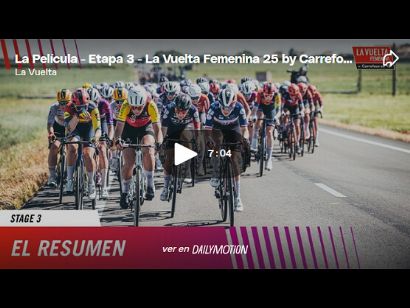 Vídeo resumen de la 3ª etapa de La Vuelta Femenina 2025