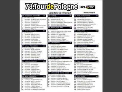 Vuelta a Polonia 2021: Listado oficial de ciclistas inscritos