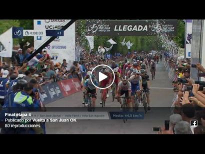 Vuelta a San Juan 2020: Vídeo del último kilómetro de la etapa 4