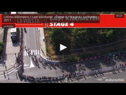 Vuelta a España: Etapa 4: Vídeo del último kilómetro