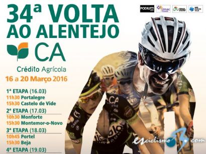 Listado oficial de corredores inscritos en la Vuelta al Alentejo 2016