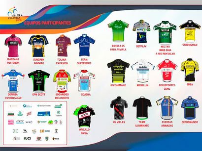 La Vuelta a Colombia arranca el 4 de agosto con la presentación de los equipos