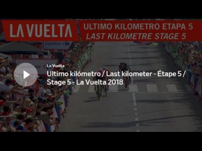 Vuelta a España: Vídeo del último kilómetro de la etapa 5
