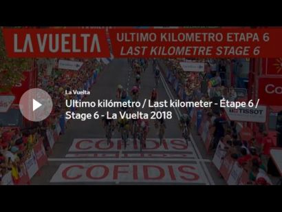 Vuelta a España: Vídeo del último kilómetro de la etapa 6