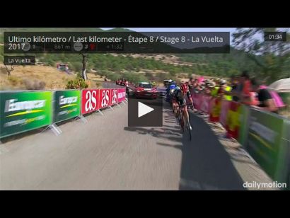 Vuelta a España: Etapa 8: Vídeo del último kilómetro