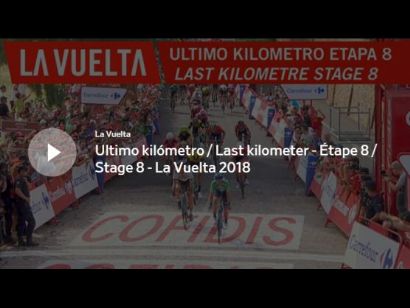 Vuelta a España: Vídeo del último kilómetro de la etapa 8