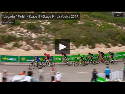 Vuelta a España: Vídeo del último kilómetro de la 9ª etapa