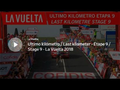 Vuelta a España: Vídeo del último kilómetro de la etapa 9