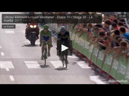 Vuelta a España: Etapa 10: Vídeo del último kilómetro