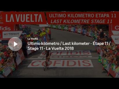Vuelta a España: Vídeo del último kilómetro de la etapa 11