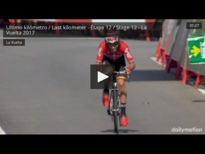 Vuelta a España: Etapa 12: Vídeo del último kilómetro