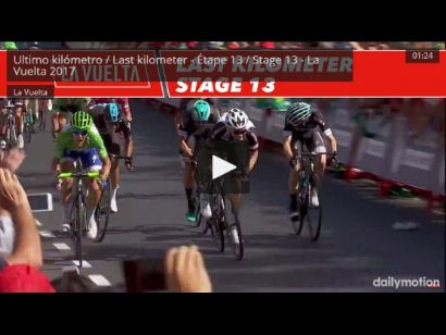 Vuelta a España 2017: Etapa 13: Vídeo del último kilómetro