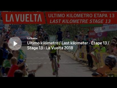 Vuelta a España: Vídeo del último kilómetro de la etapa 13