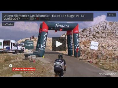 Vuelta a España: Etapa 14: Vídeo del último kilómetro